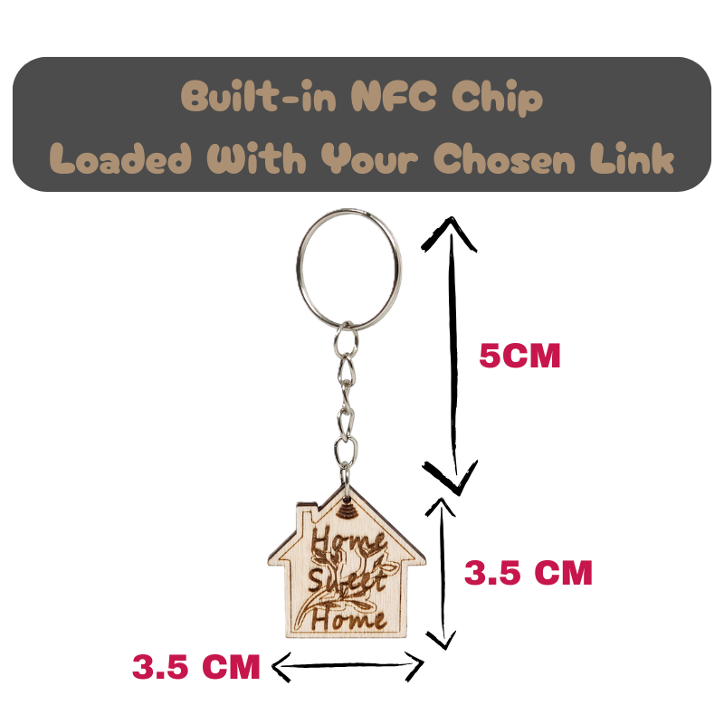 Real-Estate House NFC Keychain