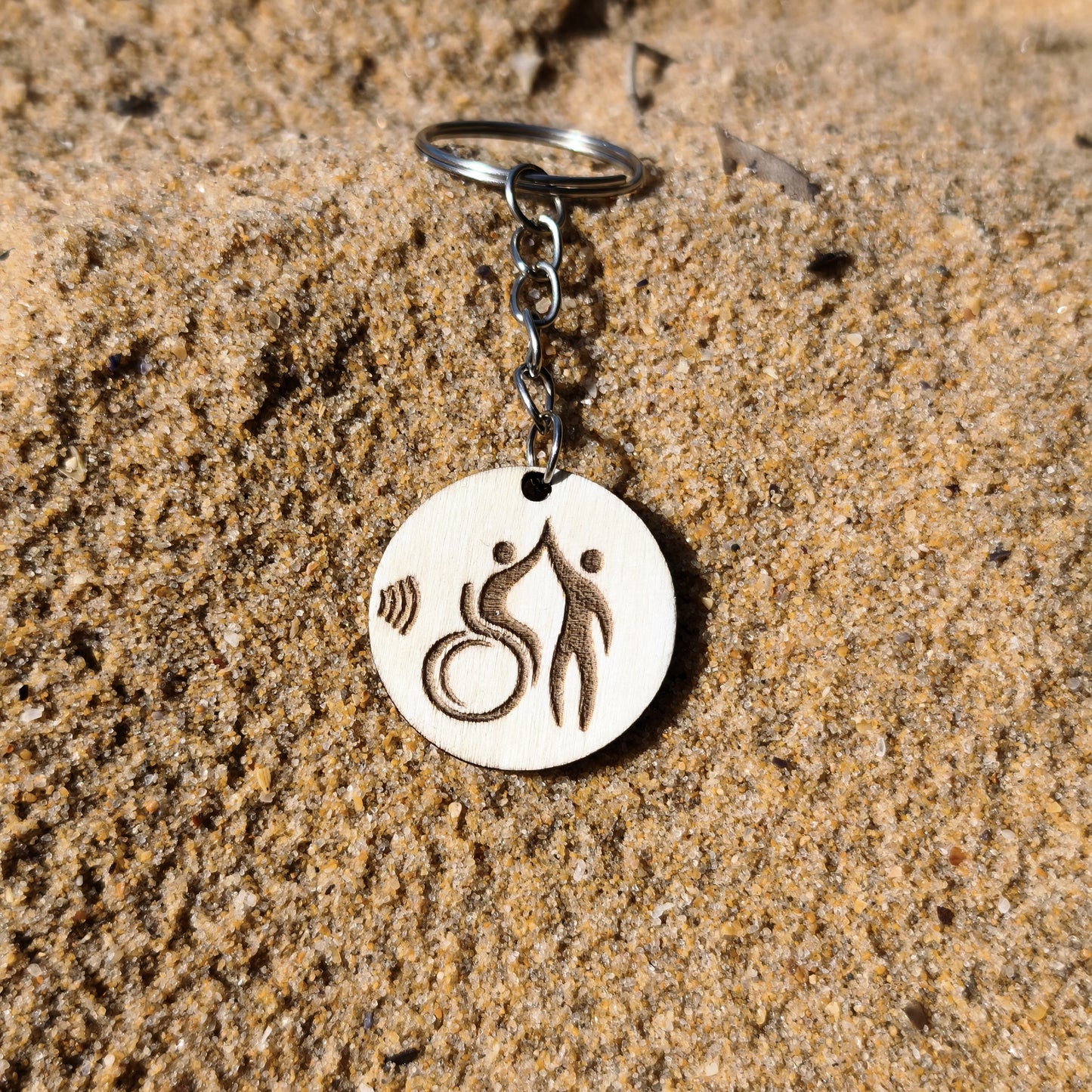 Custom NFC Wooden Keychain | Personalised Tap Keychain